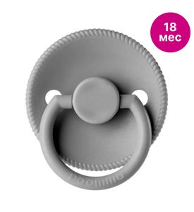 Paomma Пустышка латекс вишня L 18м+, Light grey