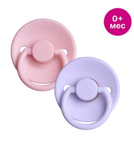 Paomma Пустышка латекс вишня S 0м+, Baby pink/Lilac Paomma Пустышка латекс вишня S 0м+, Baby pink/Lilac