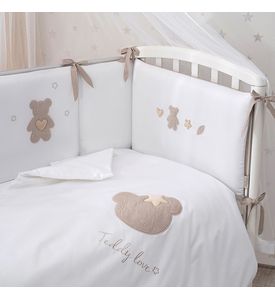 Perina Комплект наволочка + пододеяльник "Teddy love" (Песочный)