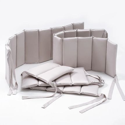 Perina фенс-бортик для детской кроватки "Sateen Collection" (Жемчужно-серый) ФБ-1.03.21