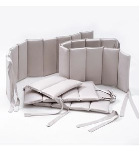 Perina фенс-бортик для детской кроватки "Sateen Collection" (Жемчужно-серый) ФБ-1.03.21