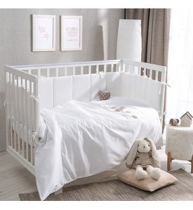 Perina Комплект простыня + пододеяльник "Teddy Sateen Collection" (белый)