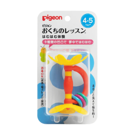 PIGEON Прорезыватель Step 1 4 мес. Цветок