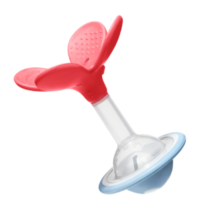 PIGEON Прорезыватель-погремушка Munch teether, 3 мес.