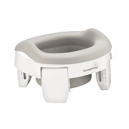 ROXY-KIDS Горшок универсальный HandyPotty 3 в 1 белый и вкладка светло-серая