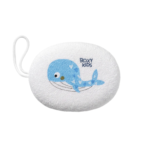 Roxy Kids Мягкая губка для купания с хлопковым покрытием «КИТ» Roxy Kids Мягкая губка для купания с хлопковым покрытием «КИТ»
