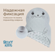 ROXY KIDS Коврик резиновый для ванны антискользящий 76x45см, «Нерпа», с отверстиями ROXY KIDS Коврик резиновый для ванны антискользящий 76x45см, «Нерпа», с отверстиями