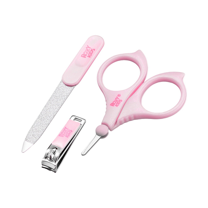 ROXY-KIDS Маникюрный набор: ножницы, пилочка, кусачки, розовый ROXY-KIDS Маникюрный набор: ножницы, пилочка, кусачки, розовый