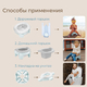 ROXY-KIDS Горшок дорожный HandyPotty 3 в 1 арктический голубой и вкладка светло-серая