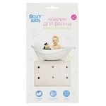 Roxy Kids BM-M188W Антискользящий резиновый коврик для ванны с отверстиями (35x76см). Цвет белый