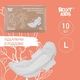 Roxy-Kids Прокладки послеродовые EXTRA PLUS, с бортиками и крылышками, 41 см, 10 шт
