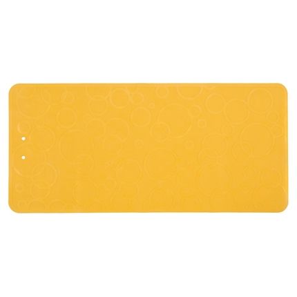 Антискользящий резиновый коврик для ванны ROXY-KIDS (35x76см). Цвет жёлтый