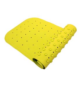 Антискользящий резиновый коврик для ванны ROXY-KIDS (34х58см). Цвет жёлтый