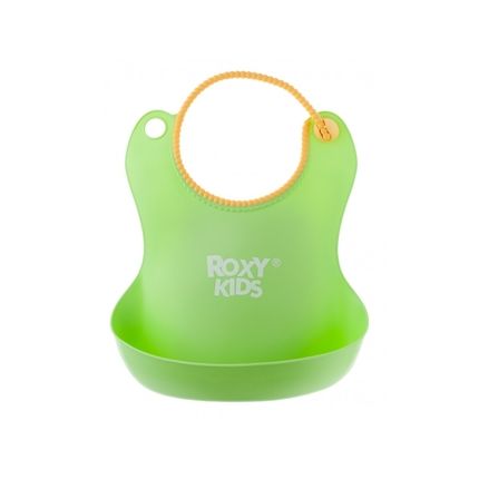 Roxy-Kids Нагрудник  мягкий, цвет зелёный