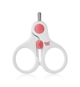 ROXY-KIDS Маникюрные ножницы для новорожденных с замочком, коралловый RPS-001-С
