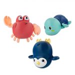 Roxy Kids Игрушки для ванной заводные 3 шт (черепаха, краб, пингвин) RWIN-002