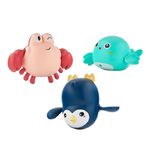 Roxy Kids Игрушки для ванной заводные 3 шт (птичка, краб, пингвин) RWIN-003