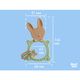 ROXY-KIDS Прорезыватель BUNNY, оливковый RBT-001OB