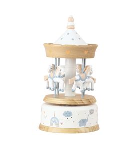 Roxy-Kids Музыкальная карусель с лошадками заводная, бук, Traditional. RCAR-001