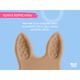 ROXY-KIDS Прорезыватель BUNNY, оливковый RBT-001OB