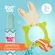 ROXY-KIDS Универсальный прорезыватель BUNNY с держателем. Цвет зелёный RBT-001GNSC