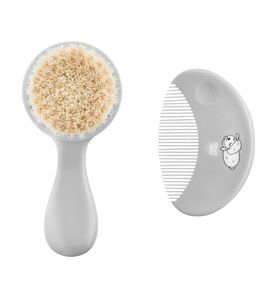 ROXY-KIDS Мягкая расческа-щетка и гребешок. Ворс из овечьей шерсти. Цвет серый RBH-003-Gr ROXY-KIDS Мягкая расческа-щетка и гребешок. Ворс из овечьей шерсти. Цвет серый RBH-003-Gr