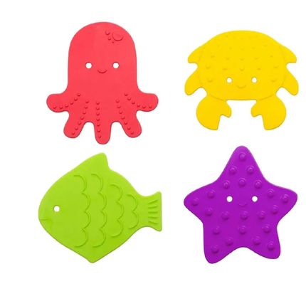 ROXY-KIDS Набор игрушек для ванны мини-коврики, цвета в ассортименте 4 шт