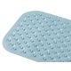ROXY-KIDS Антискользящий резиновый коврик для ванны 34,5х76 см  голубой (с отверстиями)