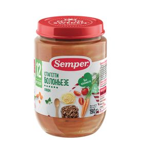 Semper пюре "Спагетти Болоньезе" 190гр