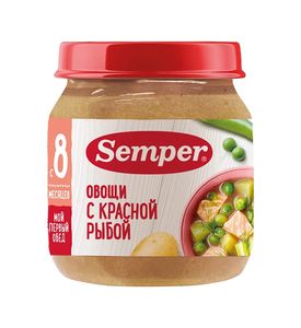 Semper "Овощи с красной рыбой" 100г