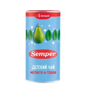 Semper "Чай травяной. Спокойной ночи. Мелисса и груша" (200грх6)