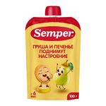 Semper фруктовое пюре "Мультифрукт с Печеньем" 100гр