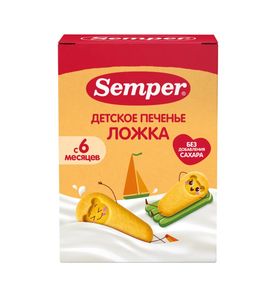 Semper печенье "Детское печенье ложка" 120гр Semper печенье "Детское печенье ложка" 120гр