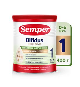 Сухая молочная смесь Semper Bifidus 1, 400гр