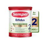 Semper Молочная смесь Bifidus 2 от запоров для пищеварения с 6 месяцев детская 400 г