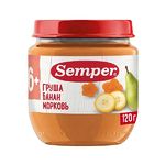 Semper пюре "Груша Банан Морковь" 120гр