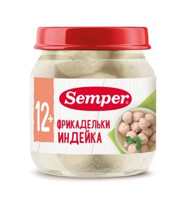 Semper пюре Фрикадельки Индейка 100гр