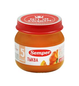 Semper пюре "Тыква" 80гр