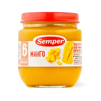 Пюре Semper Манго, 125гр