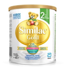 Сухая молочная смесь Similac Gold 2 с пребиотиками 400г