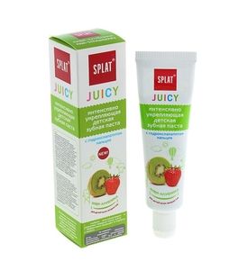 SPLAT Зубная паста детская JUICY КИВИ-КЛУБНИКА Kiwi-Strawberry 35 мл