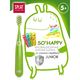 Зубная щетка для детей инновац Splat Junior с ионами серебра, мягк. щетина Зеленая 5+