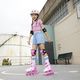 YVolution Роликовые коньки Neon Combo Skates, розовый (33-36) NT10P4