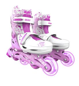 YVolution Роликовые коньки Neon Combo Skates, розовый (33-36) NT10P4