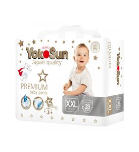 YokoSun Premium Подгузники-Трусики XXL (15-23 кг) 28 шт