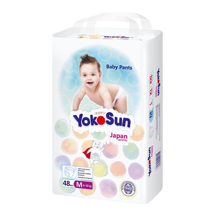 YOKOSUN Подгузники-Трусики M (6-10 кг) 48 шт