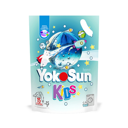 YokoSun Порошок для стирки детского белья, 1,5л
