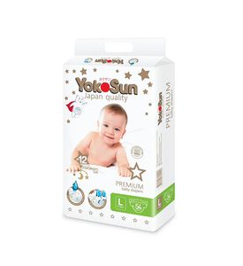 YokoSun Premium Подгузники L (9-13 кг) 54 шт YokoSun Premium Подгузники L (9-13 кг) 54 шт