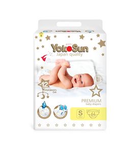 YokoSun Premium Подгузники S (3-6 кг) 64 шт YokoSun Premium Подгузники S (3-6 кг) 64 шт
