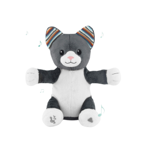 Хлопающая в ладоши музыкальная игрушка ZAZU. Котёнок Хлоя.  ZA-CHLOE-01